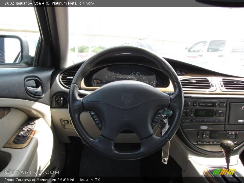 Platinum Metallic / Ivory 2002 Jaguar S-Type 4.0