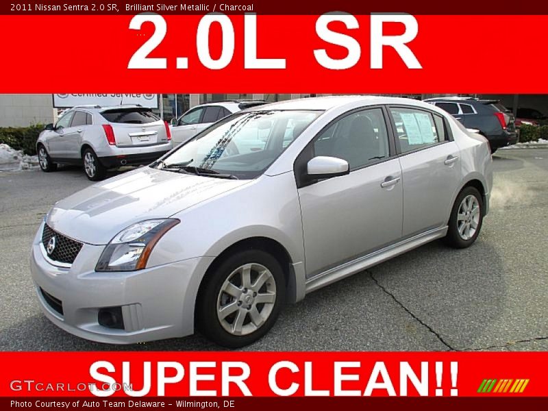 Brilliant Silver Metallic / Charcoal 2011 Nissan Sentra 2.0 SR