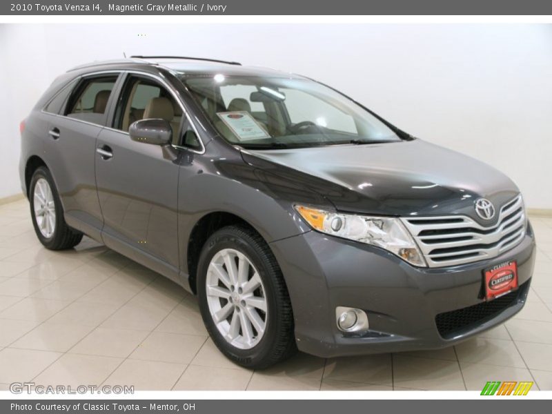 Magnetic Gray Metallic / Ivory 2010 Toyota Venza I4