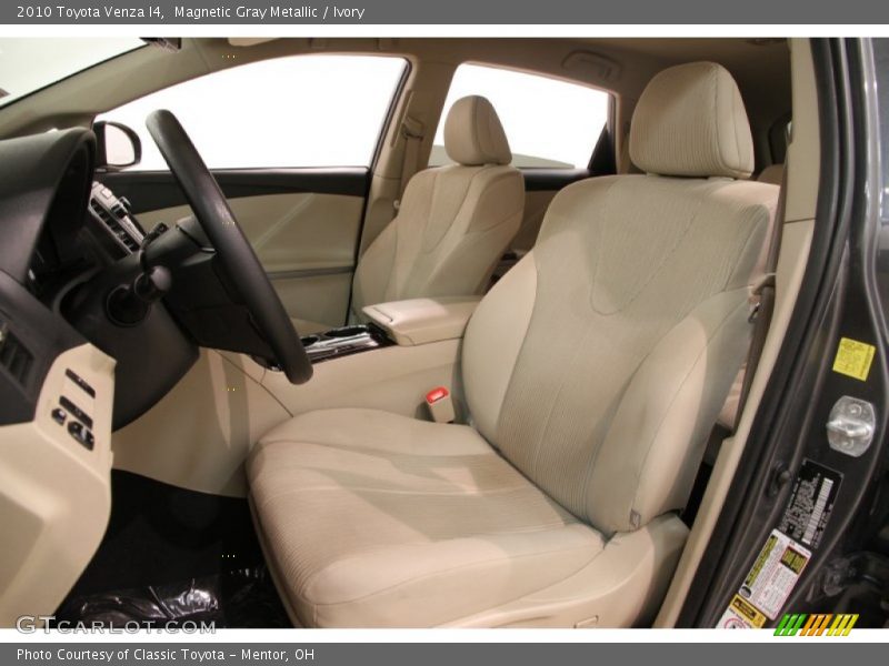 Magnetic Gray Metallic / Ivory 2010 Toyota Venza I4