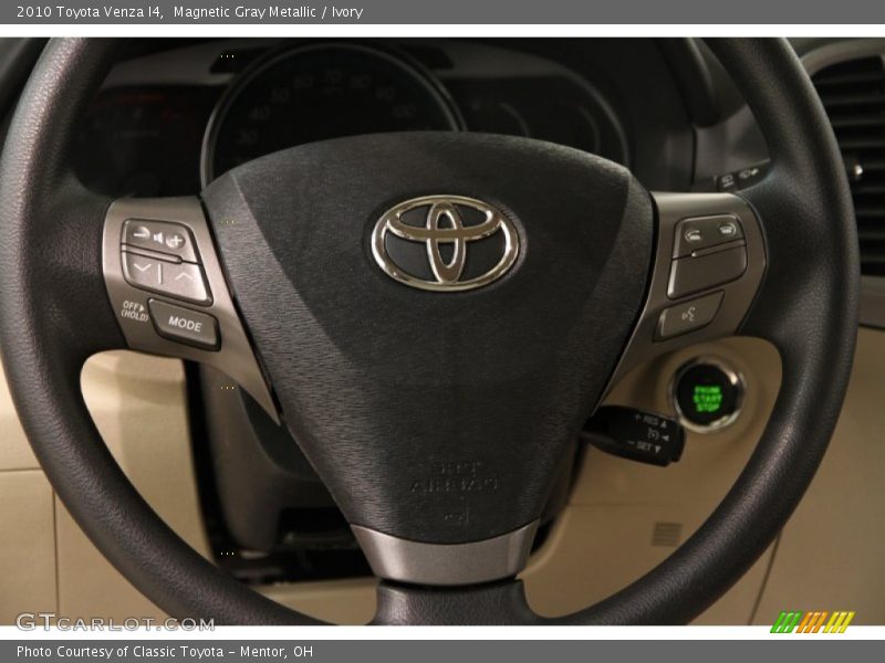 Magnetic Gray Metallic / Ivory 2010 Toyota Venza I4