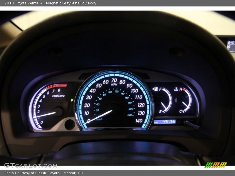 Magnetic Gray Metallic / Ivory 2010 Toyota Venza I4