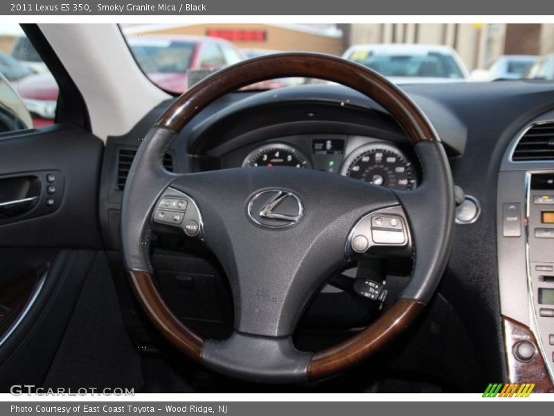 Smoky Granite Mica / Black 2011 Lexus ES 350