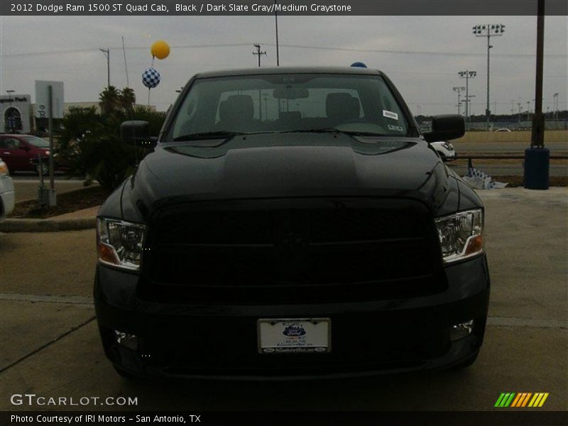 Black / Dark Slate Gray/Medium Graystone 2012 Dodge Ram 1500 ST Quad Cab