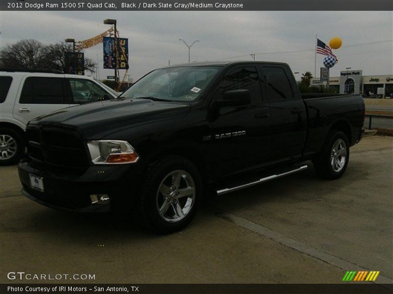 Black / Dark Slate Gray/Medium Graystone 2012 Dodge Ram 1500 ST Quad Cab