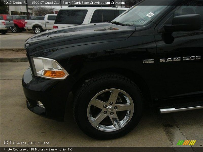 Black / Dark Slate Gray/Medium Graystone 2012 Dodge Ram 1500 ST Quad Cab