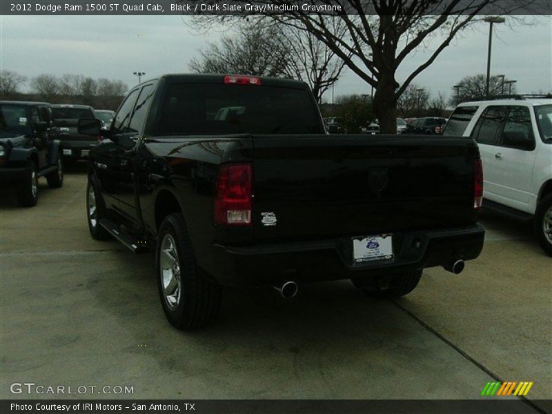 Black / Dark Slate Gray/Medium Graystone 2012 Dodge Ram 1500 ST Quad Cab