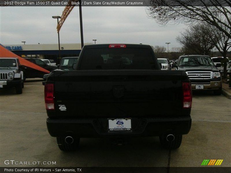 Black / Dark Slate Gray/Medium Graystone 2012 Dodge Ram 1500 ST Quad Cab