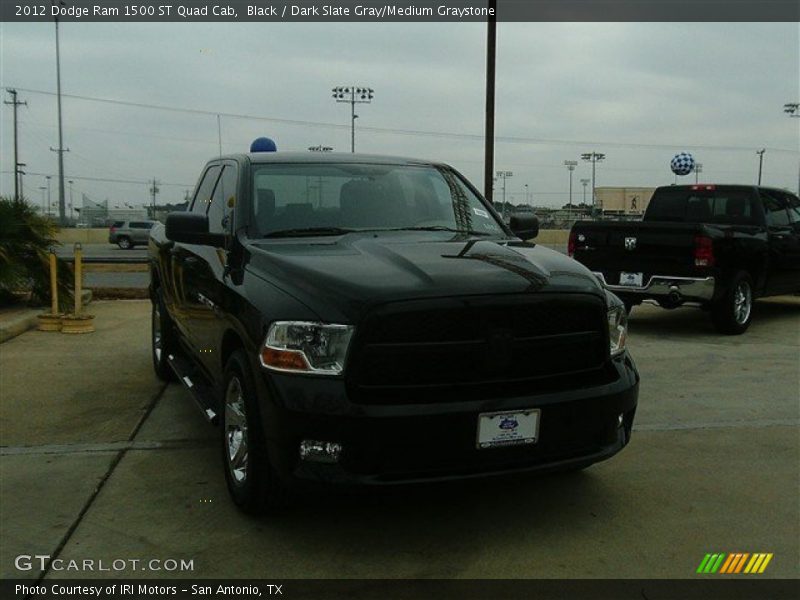 Black / Dark Slate Gray/Medium Graystone 2012 Dodge Ram 1500 ST Quad Cab