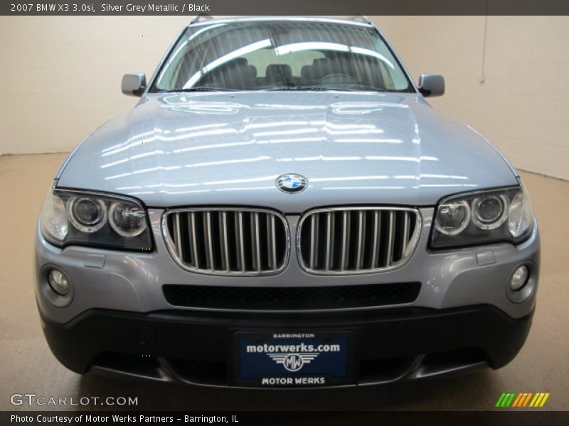 Silver Grey Metallic / Black 2007 BMW X3 3.0si