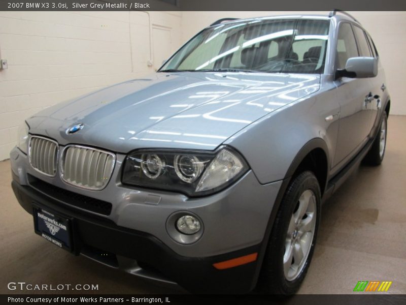 Silver Grey Metallic / Black 2007 BMW X3 3.0si