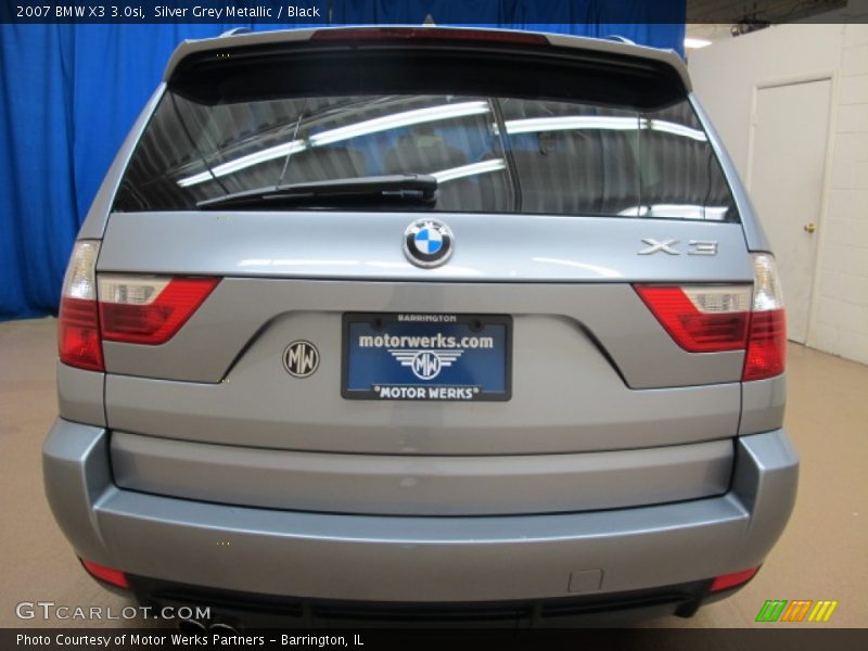 Silver Grey Metallic / Black 2007 BMW X3 3.0si