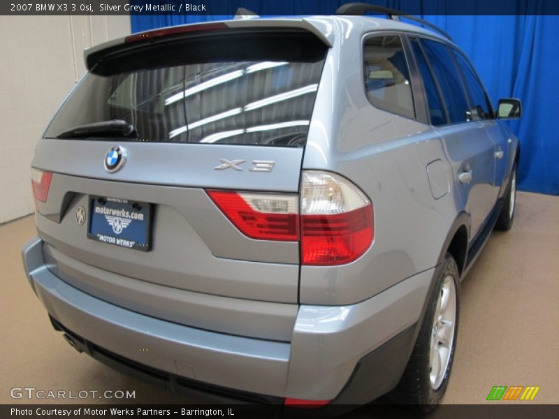 Silver Grey Metallic / Black 2007 BMW X3 3.0si