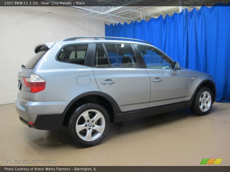 Silver Grey Metallic / Black 2007 BMW X3 3.0si
