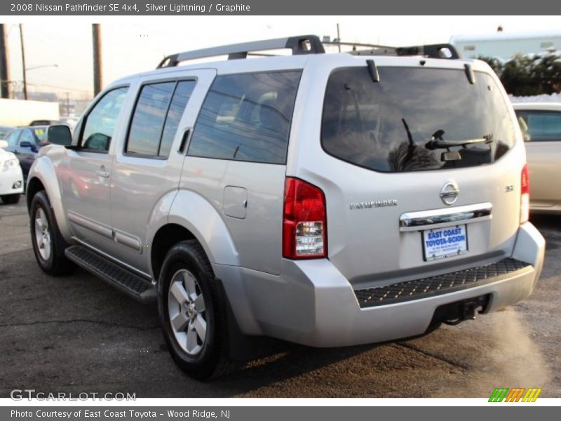 Silver Lightning / Graphite 2008 Nissan Pathfinder SE 4x4