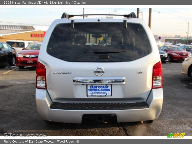 Silver Lightning / Graphite 2008 Nissan Pathfinder SE 4x4