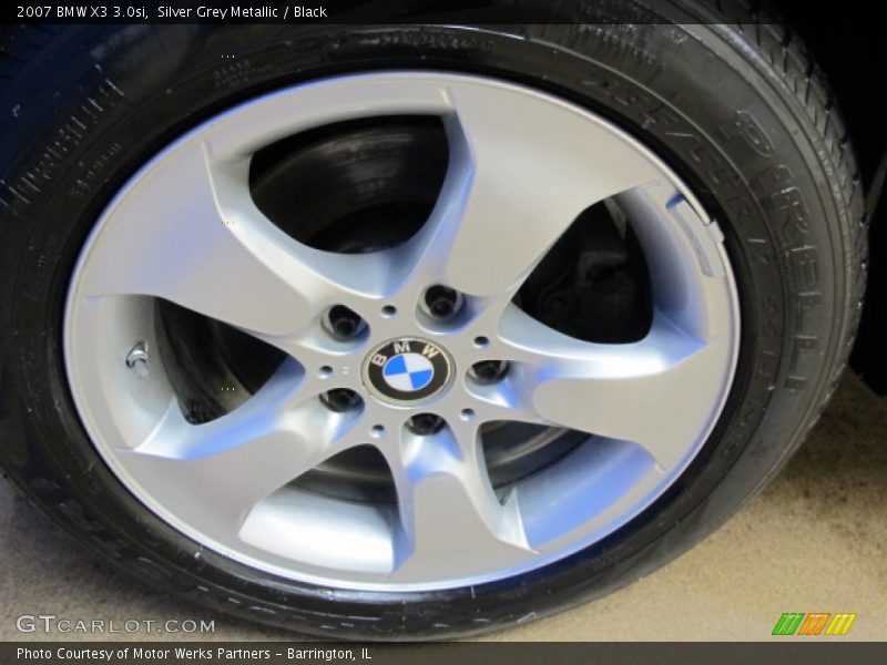 Silver Grey Metallic / Black 2007 BMW X3 3.0si