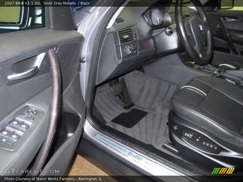 Silver Grey Metallic / Black 2007 BMW X3 3.0si