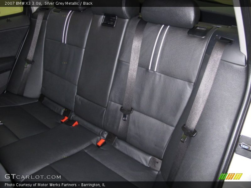 Silver Grey Metallic / Black 2007 BMW X3 3.0si