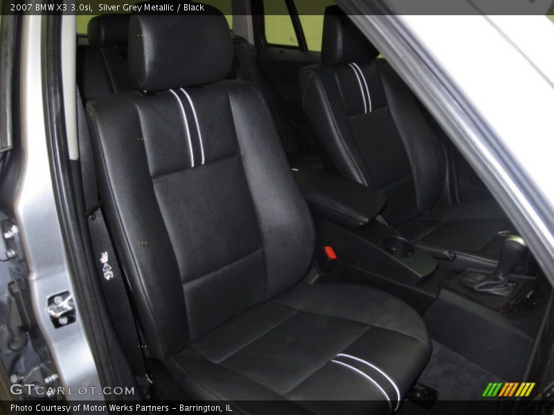 Silver Grey Metallic / Black 2007 BMW X3 3.0si