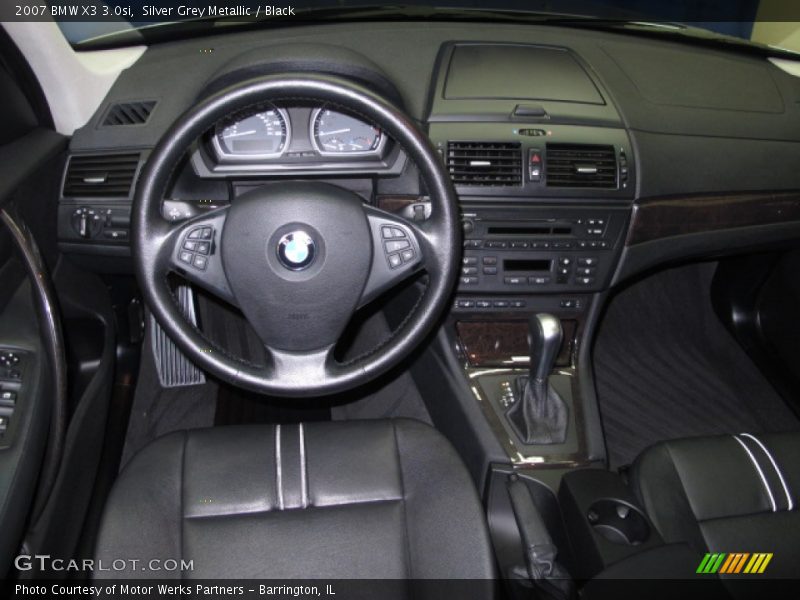 Silver Grey Metallic / Black 2007 BMW X3 3.0si
