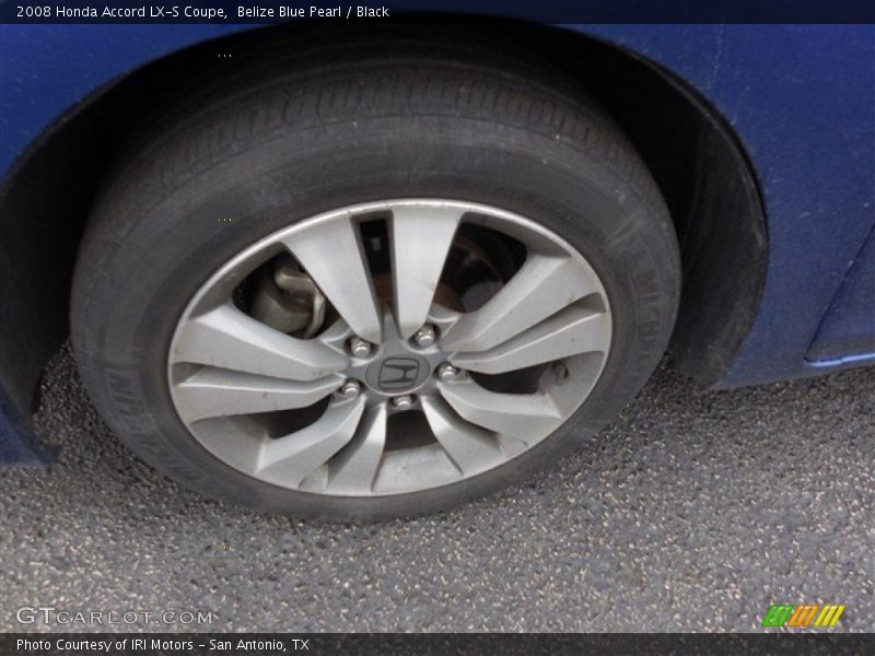 Belize Blue Pearl / Black 2008 Honda Accord LX-S Coupe