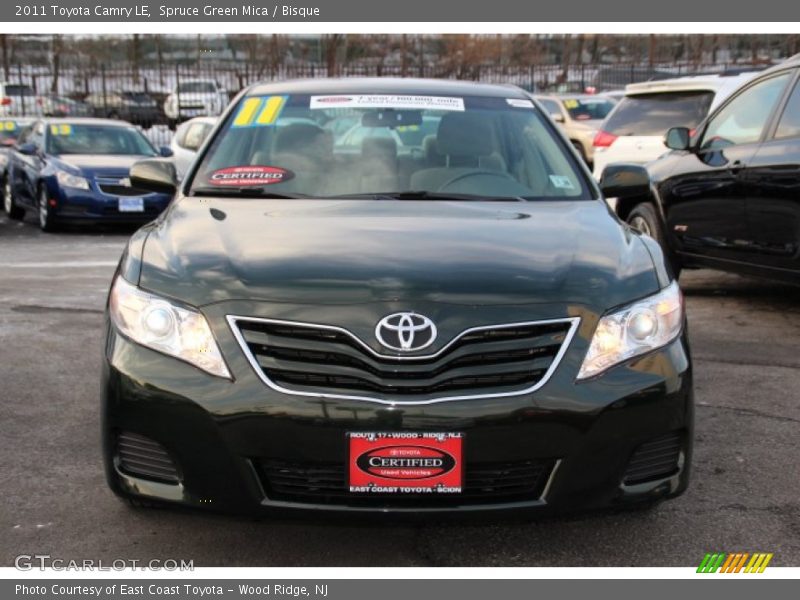 Spruce Green Mica / Bisque 2011 Toyota Camry LE