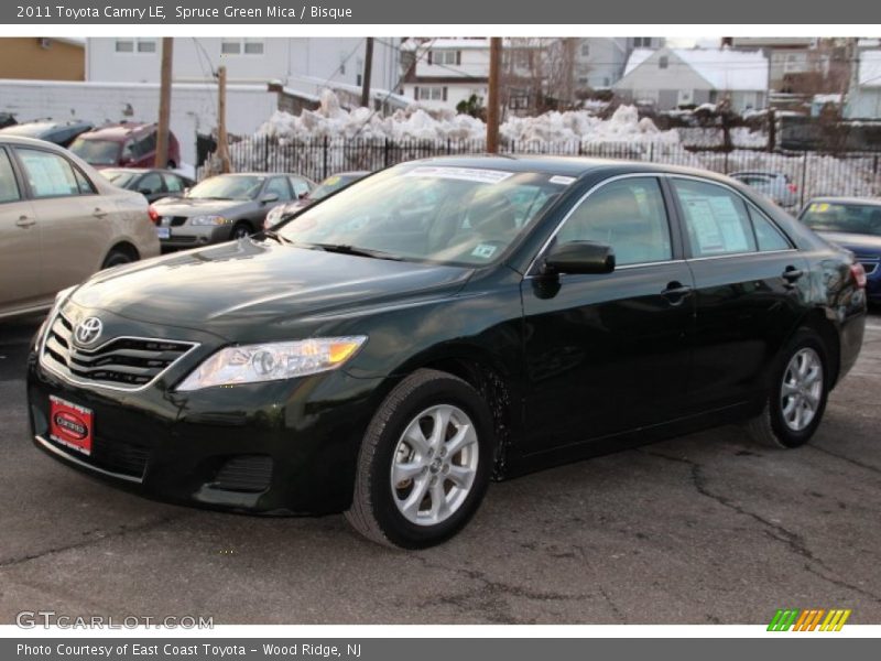 Spruce Green Mica / Bisque 2011 Toyota Camry LE