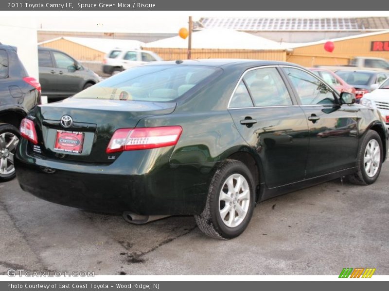 Spruce Green Mica / Bisque 2011 Toyota Camry LE