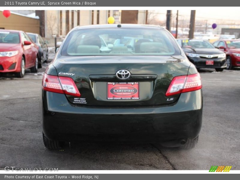 Spruce Green Mica / Bisque 2011 Toyota Camry LE