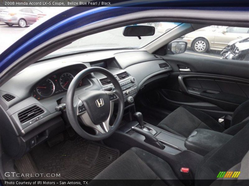 Belize Blue Pearl / Black 2008 Honda Accord LX-S Coupe