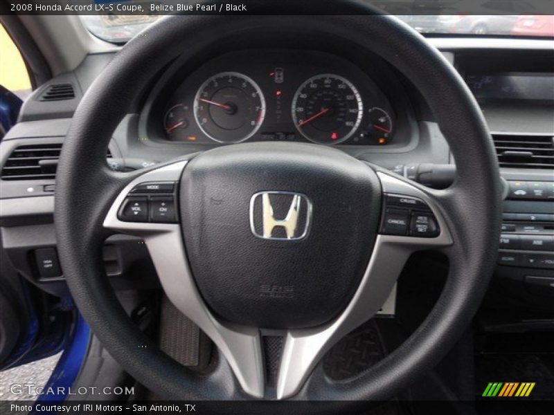 Belize Blue Pearl / Black 2008 Honda Accord LX-S Coupe