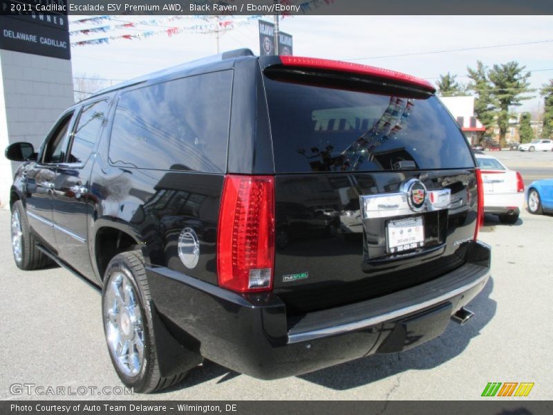 Black Raven / Ebony/Ebony 2011 Cadillac Escalade ESV Premium AWD