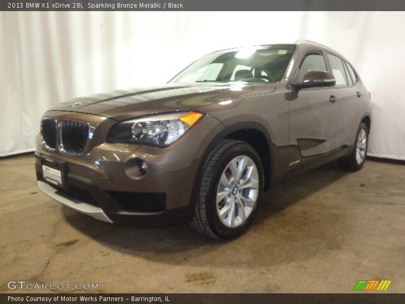 Sparkling Bronze Metallic / Black 2013 BMW X1 xDrive 28i