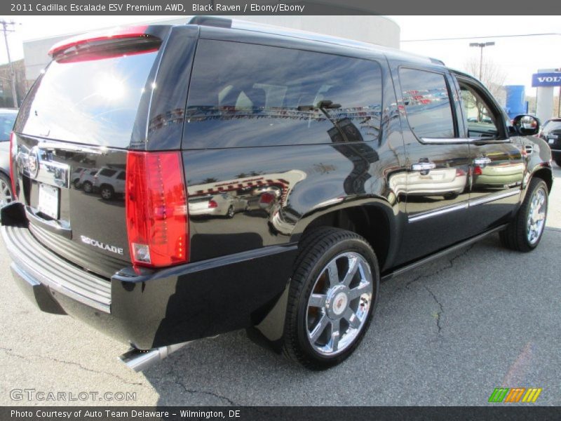 Black Raven / Ebony/Ebony 2011 Cadillac Escalade ESV Premium AWD