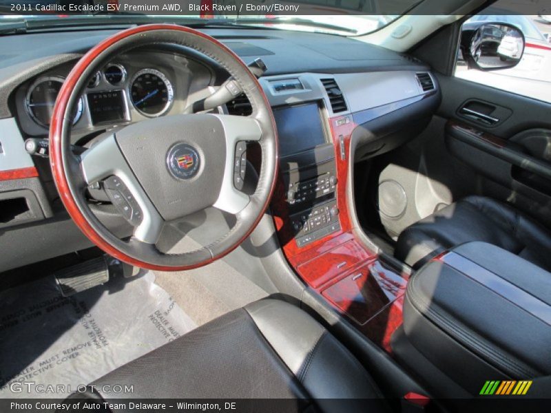 Black Raven / Ebony/Ebony 2011 Cadillac Escalade ESV Premium AWD