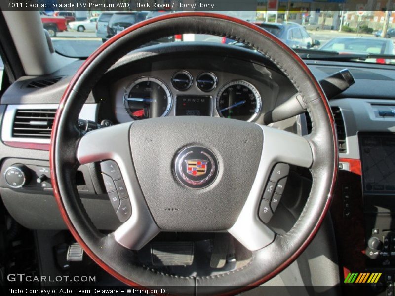 Black Raven / Ebony/Ebony 2011 Cadillac Escalade ESV Premium AWD