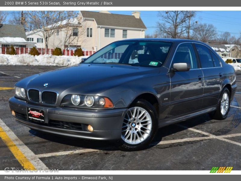 Sterling Grey Metallic / Black 2003 BMW 5 Series 530i Sedan