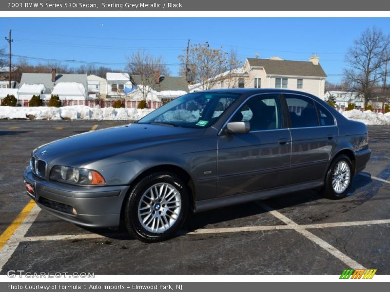 Sterling Grey Metallic / Black 2003 BMW 5 Series 530i Sedan