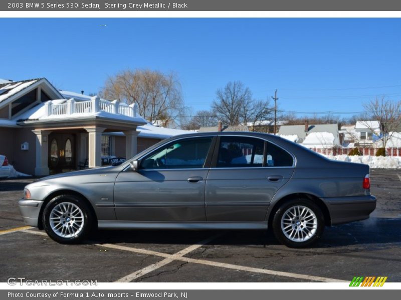 Sterling Grey Metallic / Black 2003 BMW 5 Series 530i Sedan