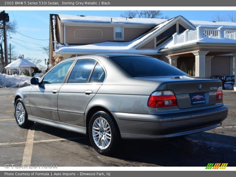Sterling Grey Metallic / Black 2003 BMW 5 Series 530i Sedan