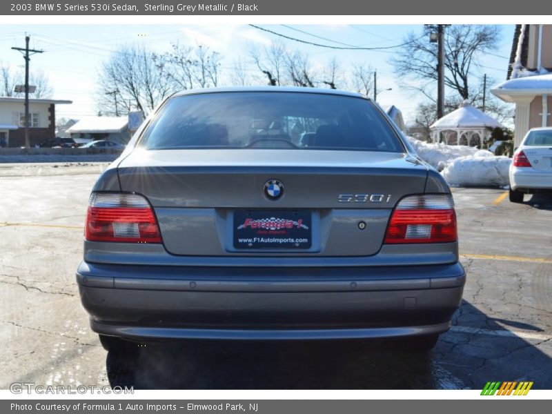 Sterling Grey Metallic / Black 2003 BMW 5 Series 530i Sedan