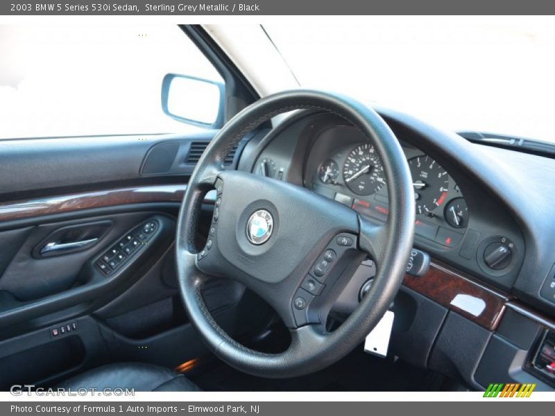 Sterling Grey Metallic / Black 2003 BMW 5 Series 530i Sedan