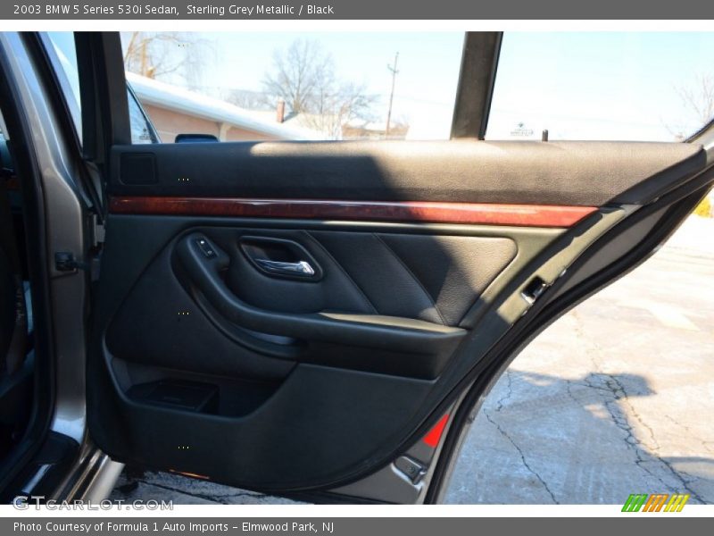 Sterling Grey Metallic / Black 2003 BMW 5 Series 530i Sedan