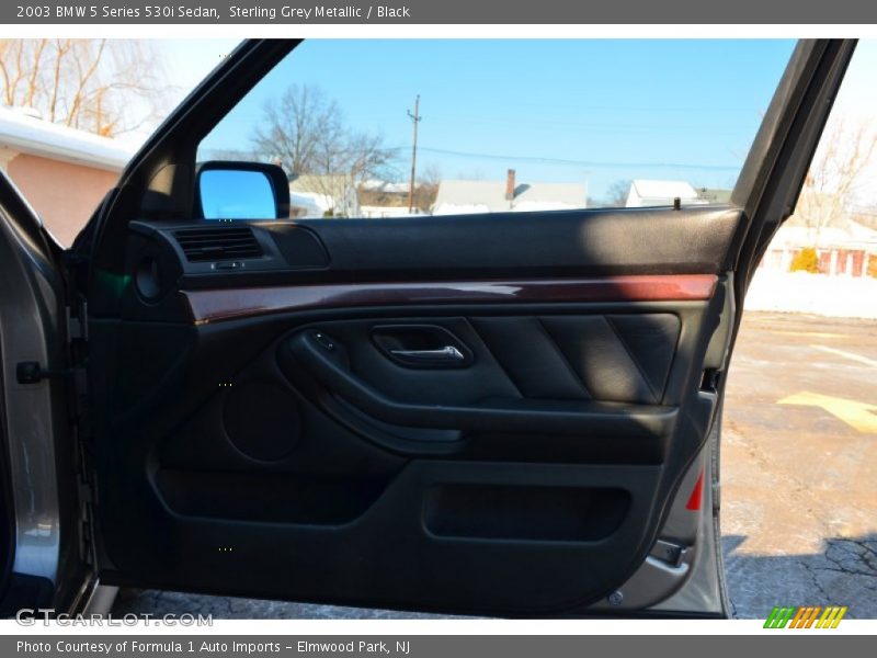Sterling Grey Metallic / Black 2003 BMW 5 Series 530i Sedan
