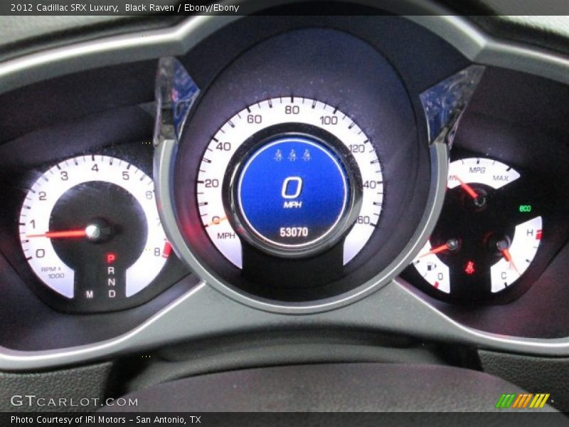 Black Raven / Ebony/Ebony 2012 Cadillac SRX Luxury
