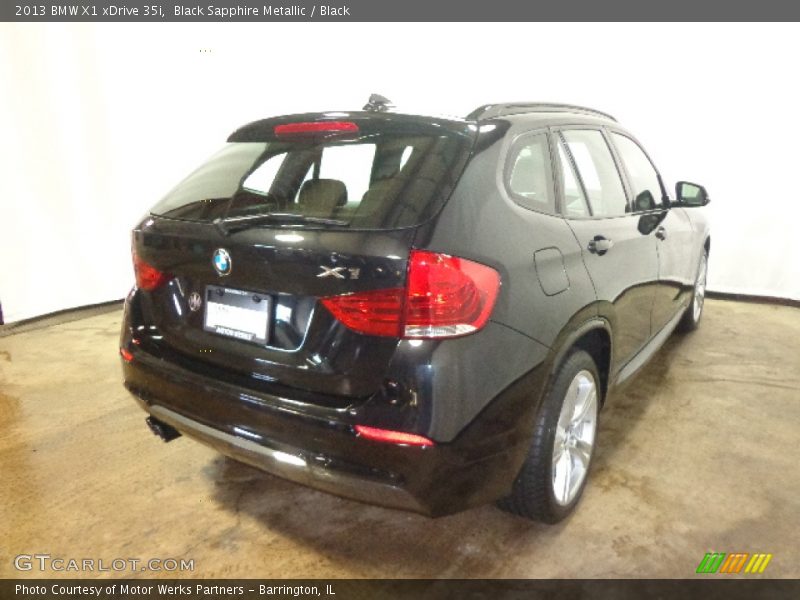 Black Sapphire Metallic / Black 2013 BMW X1 xDrive 35i