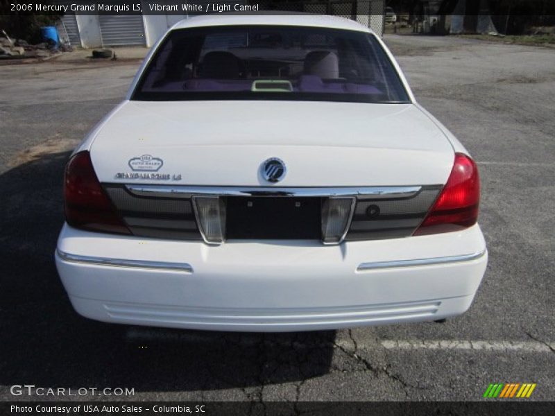 Vibrant White / Light Camel 2006 Mercury Grand Marquis LS