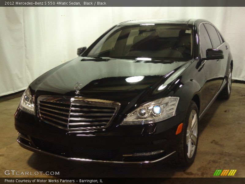 Black / Black 2012 Mercedes-Benz S 550 4Matic Sedan