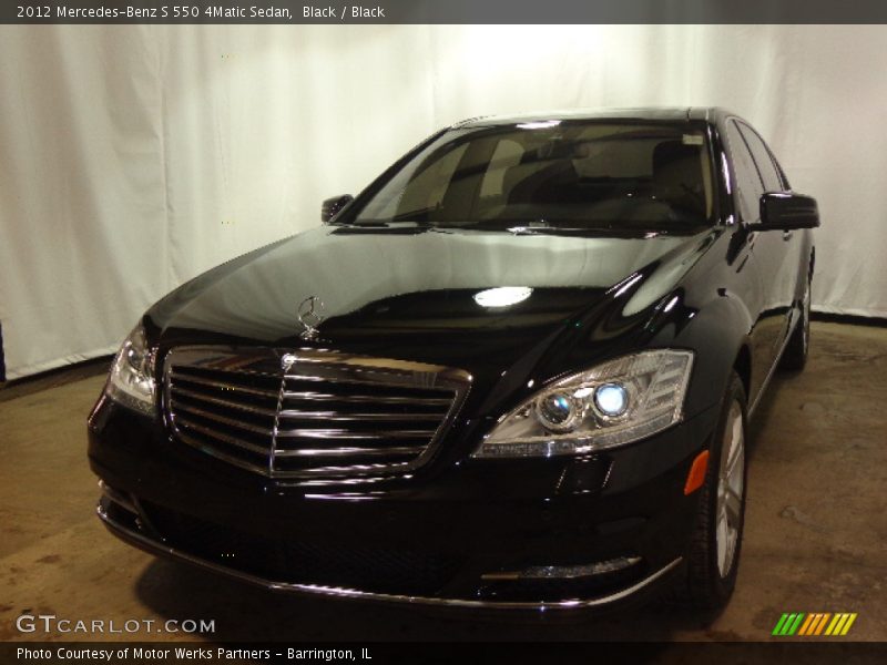 Black / Black 2012 Mercedes-Benz S 550 4Matic Sedan